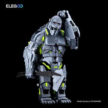 ELEGOO Neptune 3 FDM 3D Printer with Auto Leveling, Removable HD Touch Screen, Dual Gear Metal Extruder, Ultra-Quiet Printing, Ideal for Beginners, 220x220x280mm Printing Size