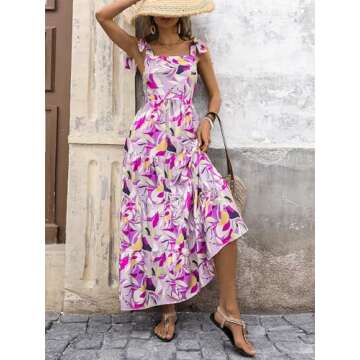 PRETTYGARDEN Summer Maxi Dress for Women 2025 Floral