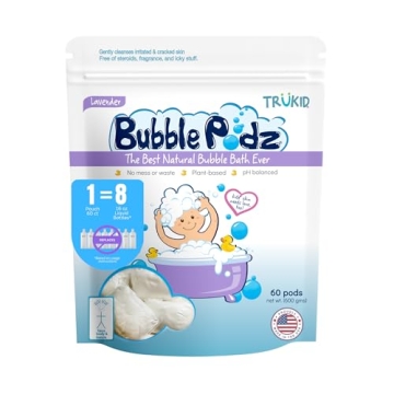 TruKid Bubble Podz Bubble Bath for Baby & Kids, Gentle Refreshing Bath Bomb for Sensitive Skin, pH B...