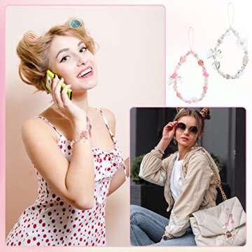 LEIFIDE 2 Pcs Cute Phone Charms for Women Girls Gifts