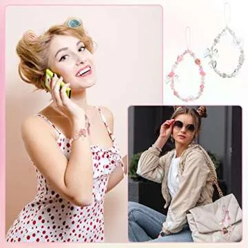 LEIFIDE 2 Pcs Cute Phone Charms for Women Girls Gifts