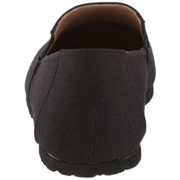 Amazon Essentials Women's Casual Slip-On Canvas Flat, Black, 10