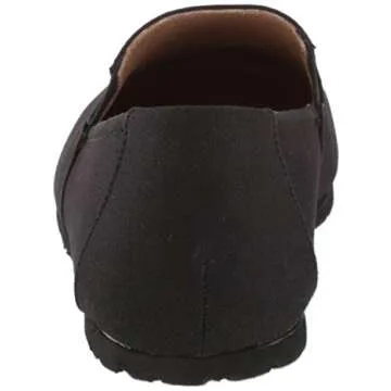 Amazon Essentials Women's Casual Slip-On Canvas Flat, Black, 10