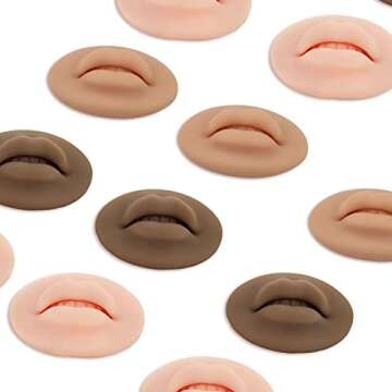 3D Open Mouth Silicone Lips for Lip Tattoo Artists