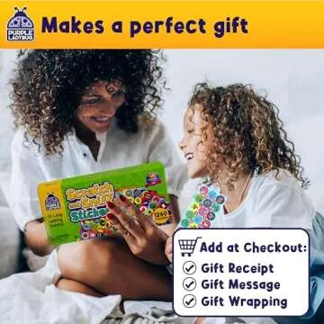 Purple Ladybug 1260 Variety Scratch and Sniff Stickers - 15 Unique Scents - Fun and Motivational Rew...