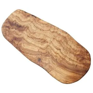 Naturally Med Olive Wood Cutting Board 18 Inch Durable Design
