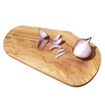 Naturally Med - Olive Wood Cutting Board/Cheese Board - 18 Inch - Large