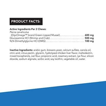 GlycoFlex Stage 1 Joint Supplement for Dogs - Tasty & Effective