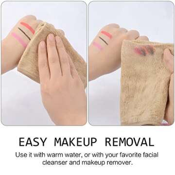 SINLAND Microfiber Facial Cloths Fast Drying Makeup Removers