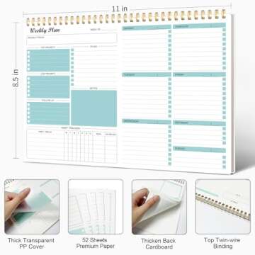 Weekly Planner Notepad for Effortless Organization