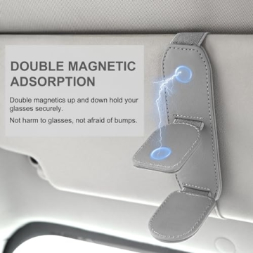 JESTOP Magnetic Sunglasses Holder for Car Visor