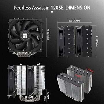 Thermalright Peerless Assassin 120 SE CPU Cooler for Intel and AMD