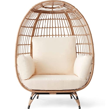 Stylish Best Choice Wicker Egg Chair for Indoor Outdoor Comfort