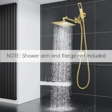 G-Promise All Metal Shower Head & Wand Combo for Luxury