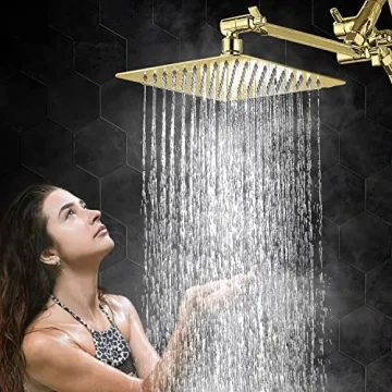 G-Promise All Metal Shower Head & Wand Combo for Luxury