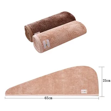 M-bestl Hair Drying Towels - Soft & Quick-Dry 2-Pack