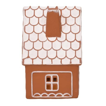 Pre-lit Ceramic Gingerbread Holiday Houses Set of 2