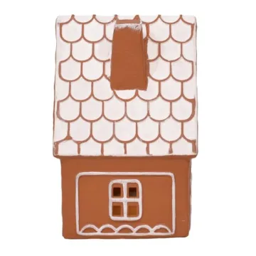 Pre-lit Ceramic Gingerbread Holiday Houses Set of 2