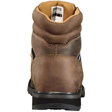 Carhartt mens Cmw6174 Traditional Welt 6" Soft Toe Non Wp Boot Construction Shoe, Dark Brown Oil Tanned, 9.5 US