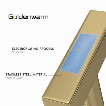 goldenwarm 5 Pack Champagne Bronze Cabinet Knobs Antique Brass Knobs Brushed Bronze Cabinet Knobs T Bar Drawer Knob Champagne Gold Cabinet Hardware Handles for Bedroom Furniture