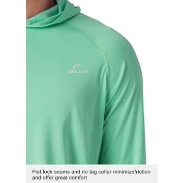 Willit Men's UPF 50+ Sun Shirt for Outdoor Activities