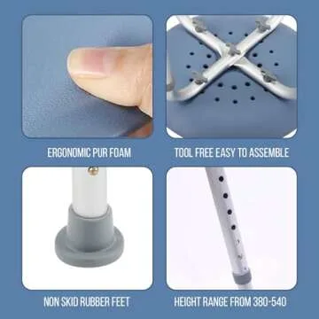 Adjustable Bath & Shower Chair for Seniors – Safe & Comfortable