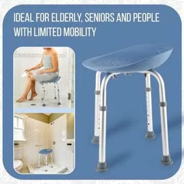 Adjustable Bath & Shower Chair for Seniors – Safe & Comfortable