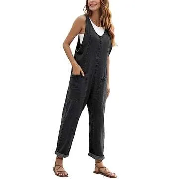Stylish GREAIDEA High Roller Denim Jumpsuits for Women