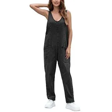 Stylish GREAIDEA High Roller Denim Jumpsuits for Women