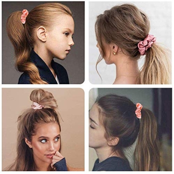 50 Luxurious Satin Hair Scrunchies in Vibrant Colors