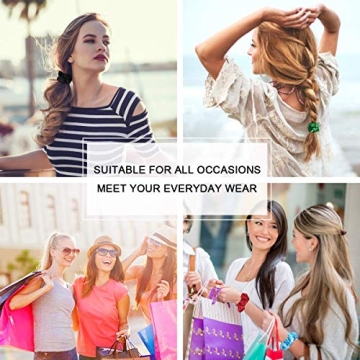 50 Luxurious Satin Hair Scrunchies in Vibrant Colors