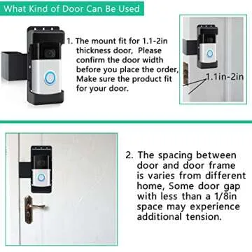 Secure Video Doorbell Holder - No Drill & Anti-Theft