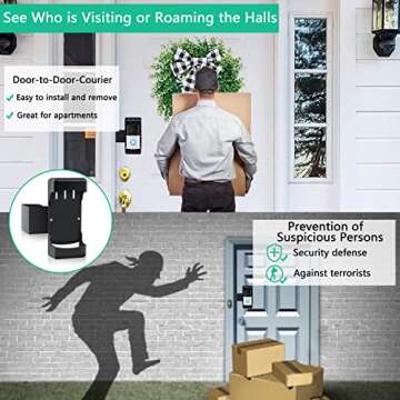 Secure Video Doorbell Holder - No Drill & Anti-Theft
