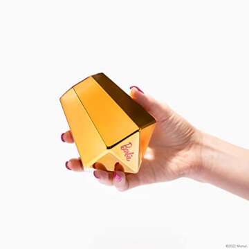 Dragon Glassware x Barbie Whiskey Glasses - 10 oz Gold and Pink Whiskey Glasses Set of 2 - Barbie Dreamhouse Collection - Wine and Bourbon Barware That Aerates Naturally - Unique Drinkware