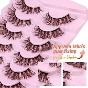 Lash Clusters DIY Eyelash Extension Natural Look Cluster Lashes Brown Fluffy DIY Lash Extensions 3D Individual Lashes Mink False Eyelashes by ALICE