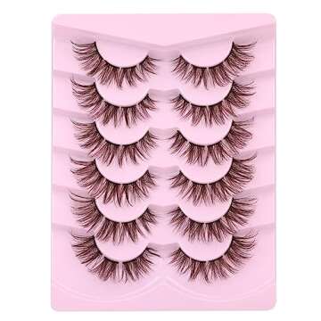 Lash Clusters DIY Eyelash Extension Natural Look Cluster Lashes Brown Fluffy DIY Lash Extensions 3D Individual Lashes Mink False Eyelashes by ALICE