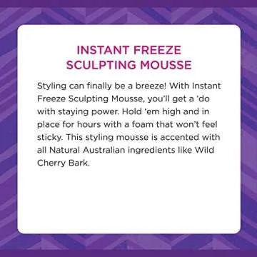 Aussie Mousse Instant Freeze Sculpting 6 Ounce (177ml) (6 Pack)