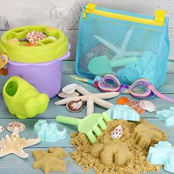 Tagitary Beach Sand Toys Set 20Pcs Fun for Kids