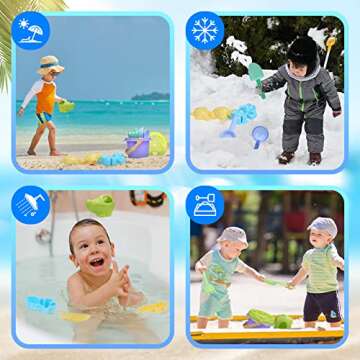 Tagitary Beach Sand Toys Set 20Pcs Fun for Kids
