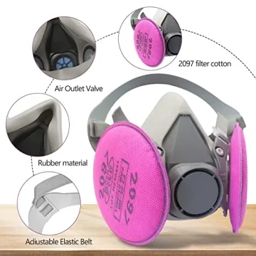 Respirator Mask with 4 Filters - Safe for DIY Projects