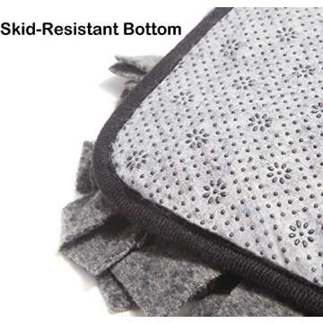 YINXUE Pet Snuffle Mat Durable Washable Dog Cat Slow Feeding Mat (22" x 27") Anti Slip Puzzle Blanket for Distracting Smell Training Foraging Grey