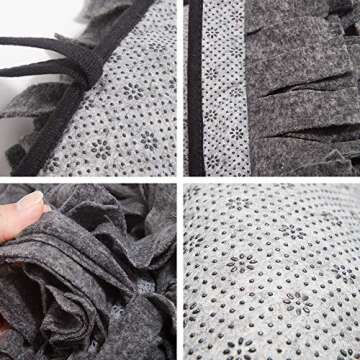 YINXUE Pet Snuffle Mat Durable Washable Dog Cat Slow Feeding Mat (22" x 27") Anti Slip Puzzle Blanket for Distracting Smell Training Foraging Grey