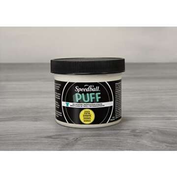 Speedball Puff Ink Modifier, 4oz, Fabric Screen Printing Ink Additive for Raised Prints