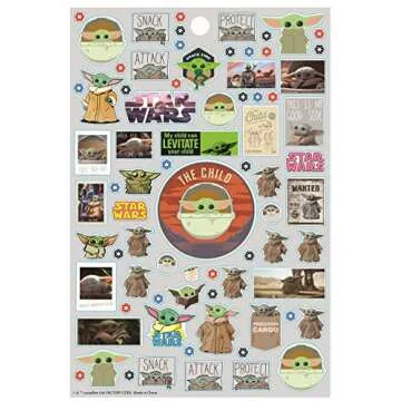 Baby Yoda Star Wars Sticker Pack with 300+ Stickers