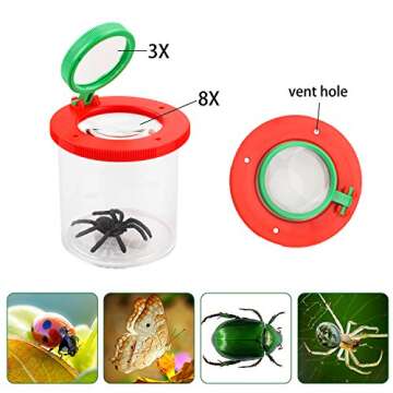 Insert Bug Viewer Magnifier Backyard Explorer Insect Bug Viewer Collecting Kit for Children and Kids...