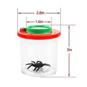 Insert Bug Viewer Magnifier Backyard Explorer Insect Bug Viewer Collecting Kit for Children and Kids Bug Catcher (BugJars1PCS)