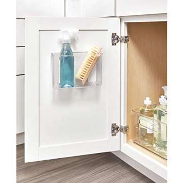 iDesign AFFIXX Plastic Wall Mount Organizer for Kitchen, Bathroom, Office, Bedroom, Garage, Craft Ro...