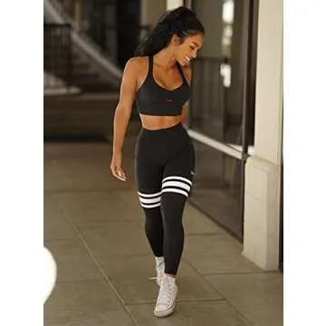 Bombshell Sportswear Perform Thigh High Leggings for Women with Pockets, Workout Running Yoga Pants ...