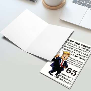 Ogeby Funny 65th Birthday Card, Hilarious 65 Years Old Birthday Card Gift for Friends, Dad, Mom, Husband, Wife, Brother, Sister