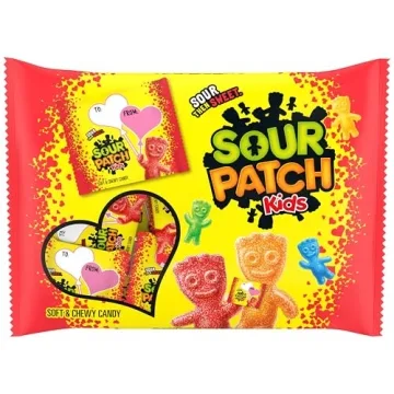 SOUR PATCH KIDS Soft & Chewy Valentine's Day Candy - 22 Snack Packs